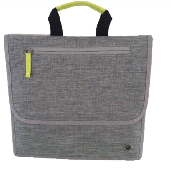 So Mine Other - So Mine Travel Organizer Carry Case Ash Gray Lime Tablet Device Bag New NIP